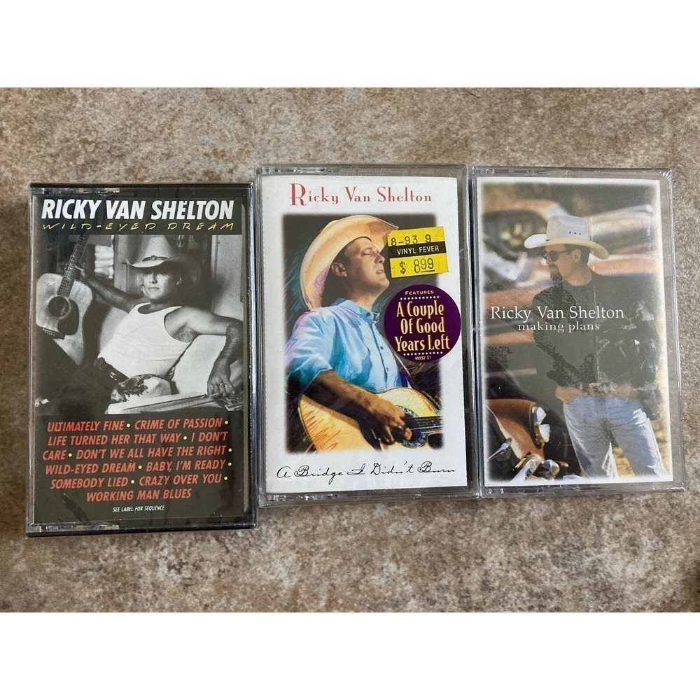 Ricky Van Shelton Cassette Lot 3 Country Cassette Tapes Factory Sealed NEW